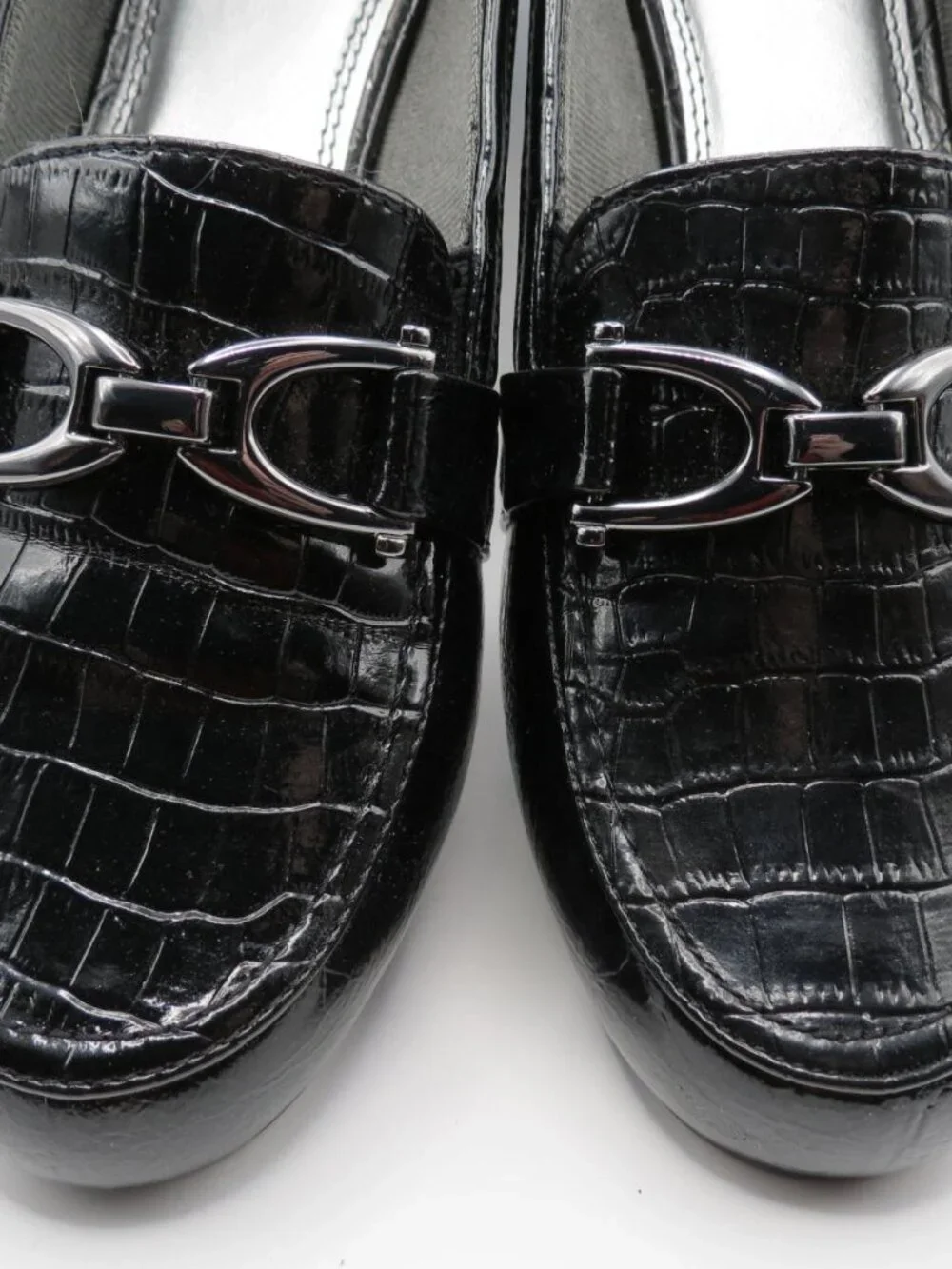 Life Stride Women's Black Loafer Dempsey Man Made Patent Leather Size 10M